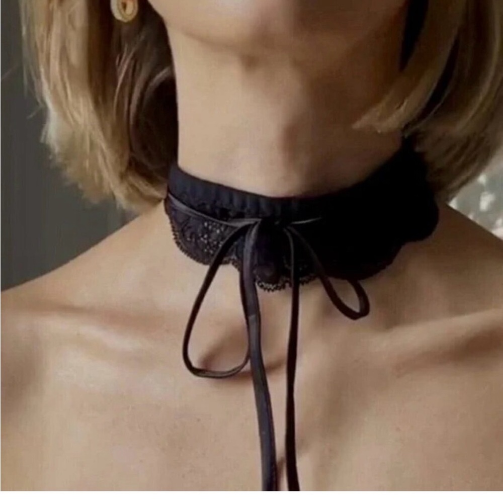 We Are HAH All Choked Up Choker / Noir Size XS | NWT